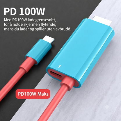 USB-C til HDMI-adapterkabel
