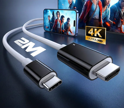 USB-C til HDMI-adapterkabel